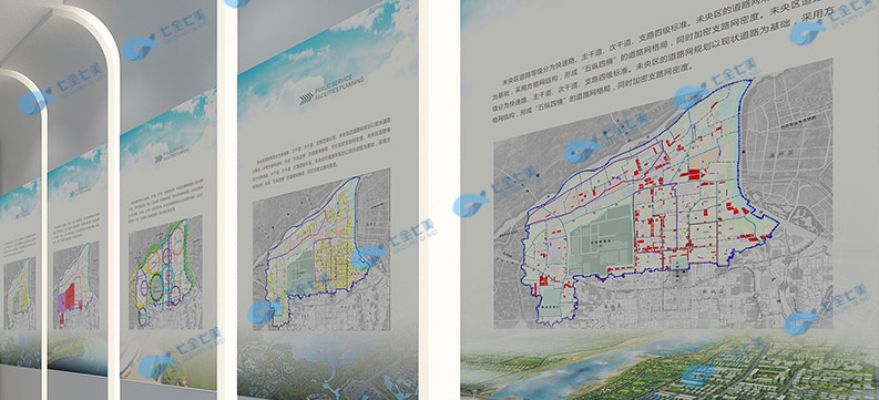 VR互動(dòng)城市規(guī)劃展廳設(shè)計(jì)效果圖